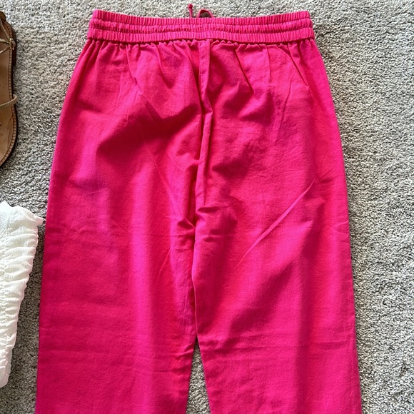J crew Cotton Linen Blend Drawstring Pants - Picture 7 of 10